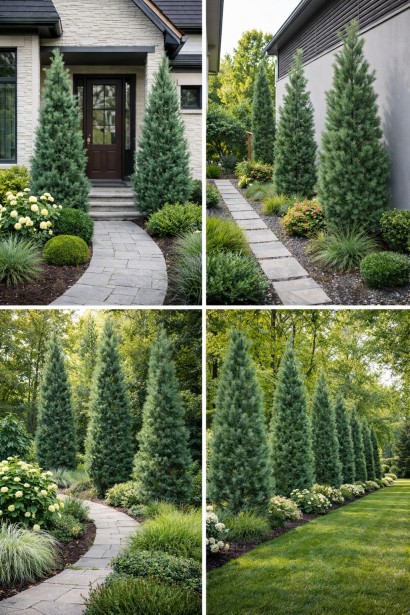 Pinus Stowe Pillar використання